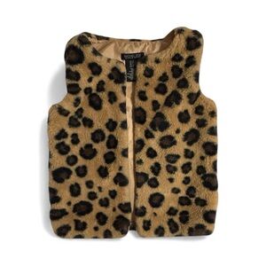 Rachel Zoe Girls Cheetah Sleeveless Vest Size 4
